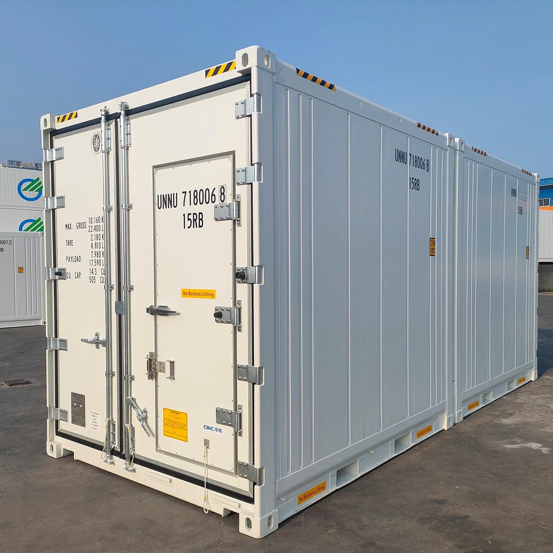 10 Fuß High Cube Kühlcontainer (-25°C bis +25°C) mit Luftfeuchtigkeitsregulierung