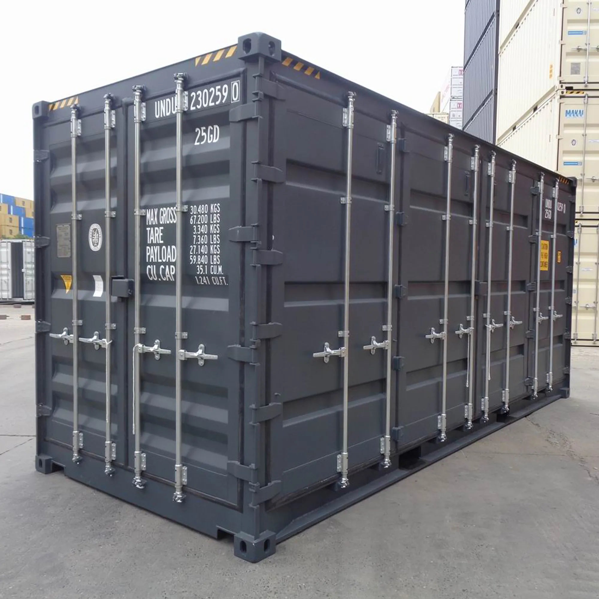 20 Fuß High Cube Side Door Seecontainer – Seitenzugang & Extra Innenhöhe