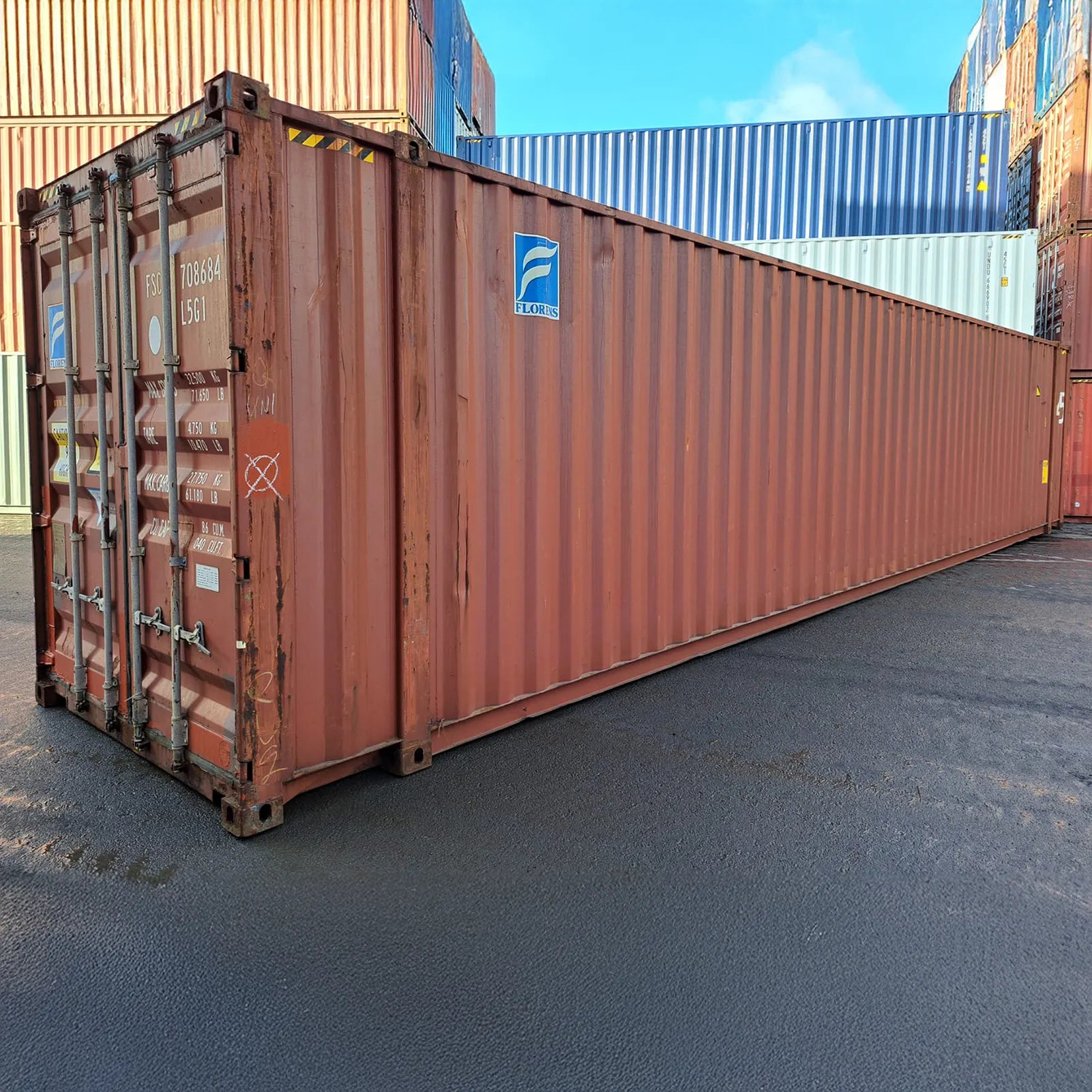 45 Fuß High Cube Palletwide Seecontainer – Maximale Ladekapazität & Extra Innenhöhe