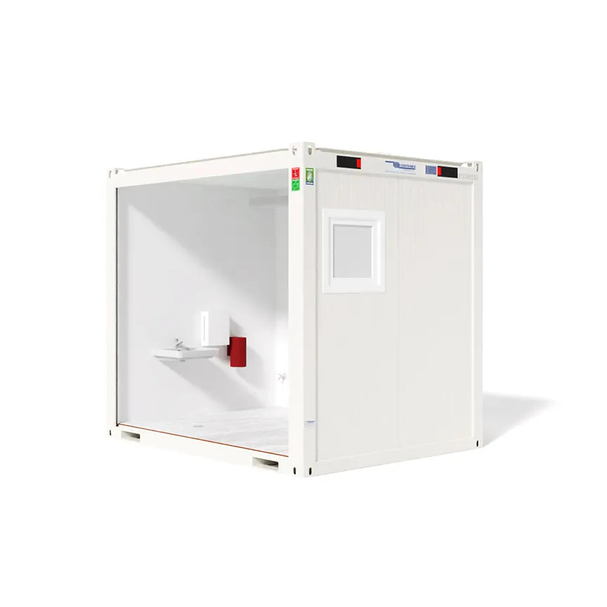 10 Fuß WC und Sanitärcontainer Barrierefrei