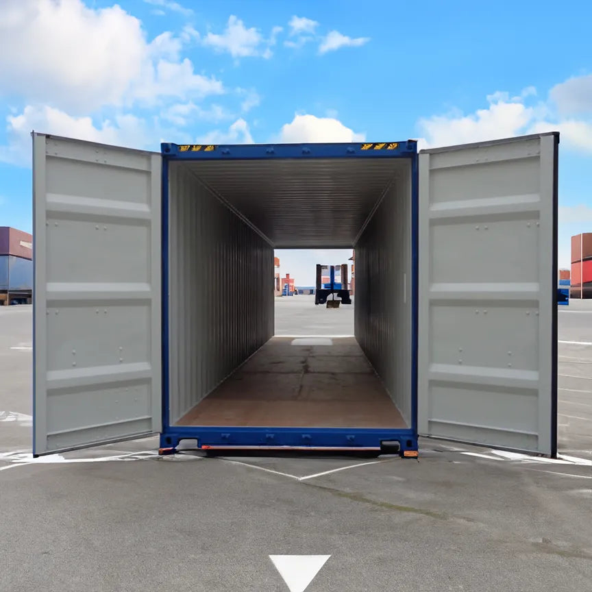40 Fuß High Cube Double Door Seecontainer