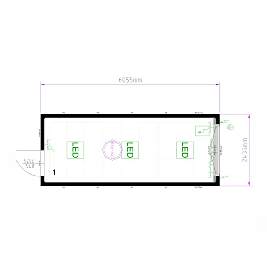 20 Fuß Bürocontainer Plus Line