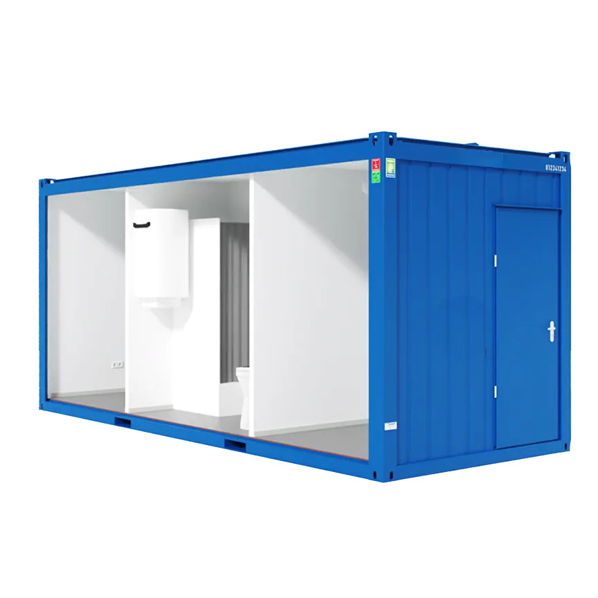 20 Fuß Sanitärcontainer, Querschnitt