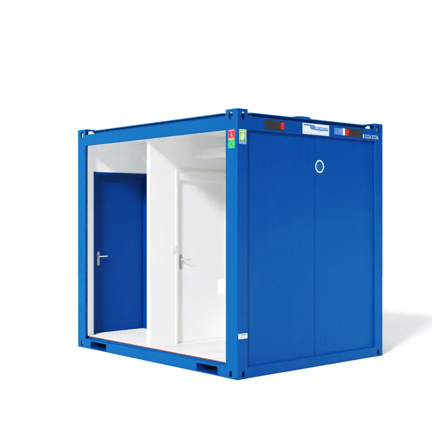 10 Fuß WC und Sanitärcontainer Barrierefrei