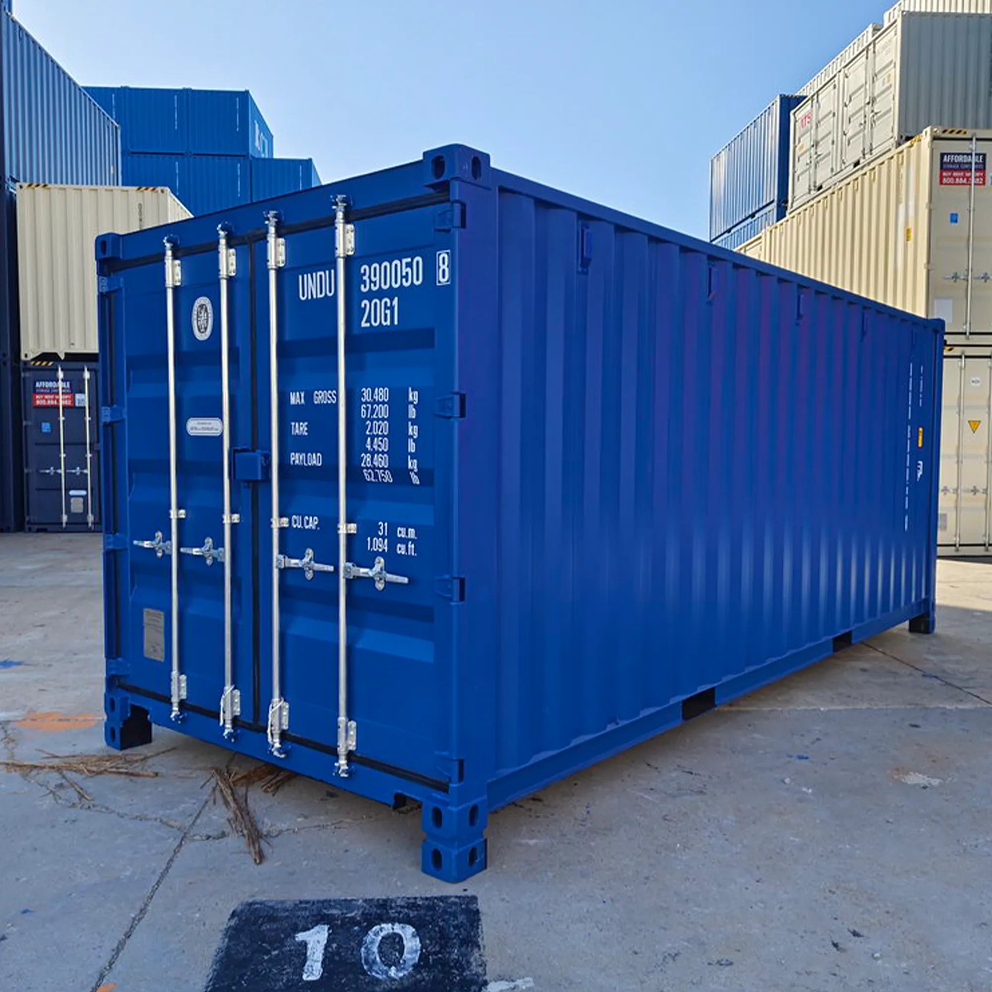 20 Fuß Low Cube Seecontainer