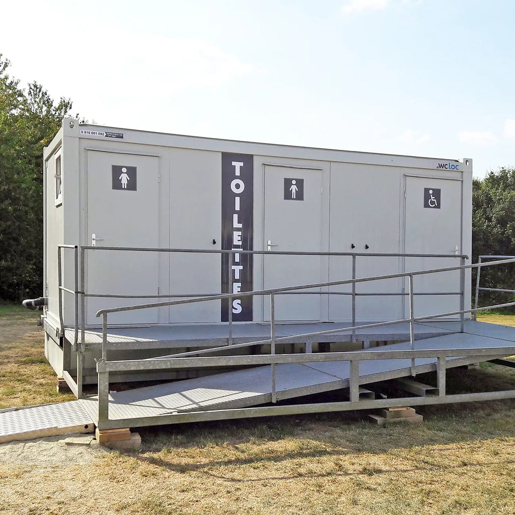 10 Fuß WC und Sanitärcontainer Barrierefrei