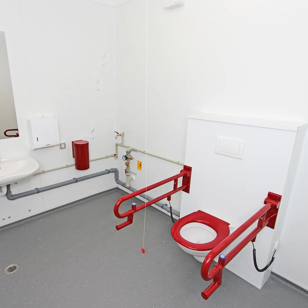 10 Fuß WC und Sanitärcontainer Barrierefrei